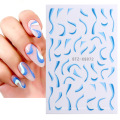 New Arrive Line Irregular Pattern design Self Adhesive Nail Art Decoration Sticker